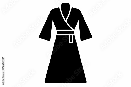 Robe  Belt Silhouette Vector Illustration 