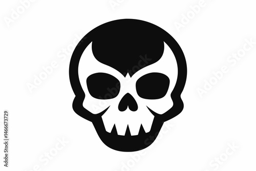 Skull Silhouette Vector Illustration   
