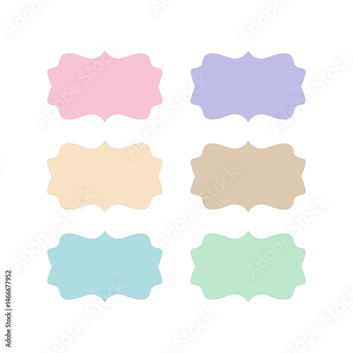 Wedding Stylish Romance Ornamental Tags Collection
