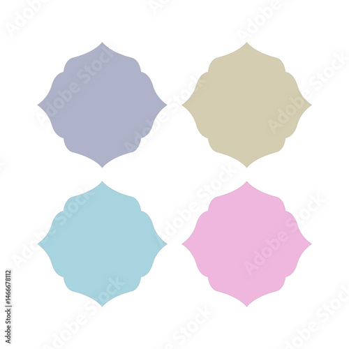 Wedding Stylish Romance Ornamental Tags Collection
