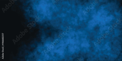Blue Fog Texture with Soft Gradient Transition into Black

