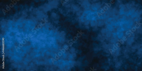 Gentle Blue Fog and Abstract Smoke Design for Artistic Use

