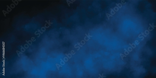Creative Blue Texture with Misty Effects and Dark Corners


