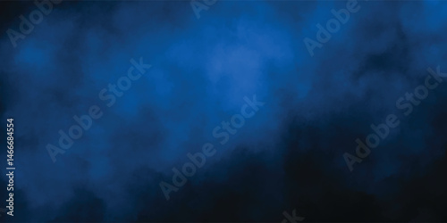 Abstract Blue Mist Background with Light and Shadow Blending

