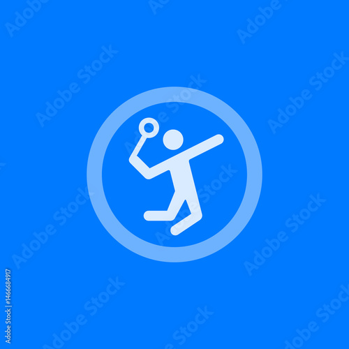 Badminton Circle Icon