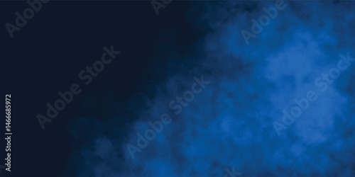 Dark Blue Fog and Smoke Background with Ethereal Gradient


