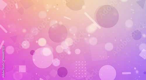 Abstract Pastel Geometric Shapes Background
