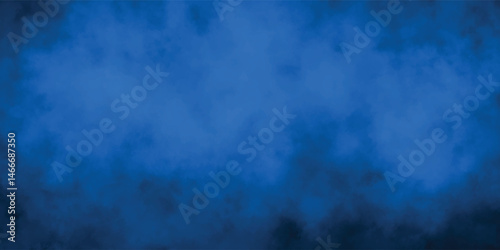 Abstract Digital Texture in Blue and Black with Fog Elements


