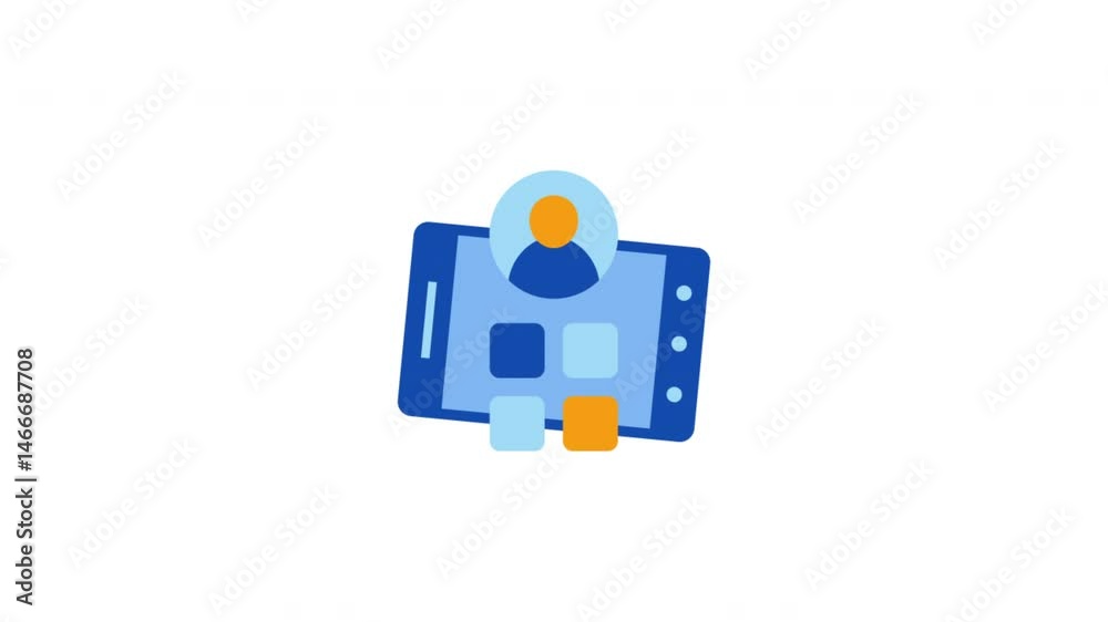App Interface Design: A stylized illustration captures the essence of mobile app interaction. App Interface Design: A stylized illustration captures the essence of mobile app interaction.