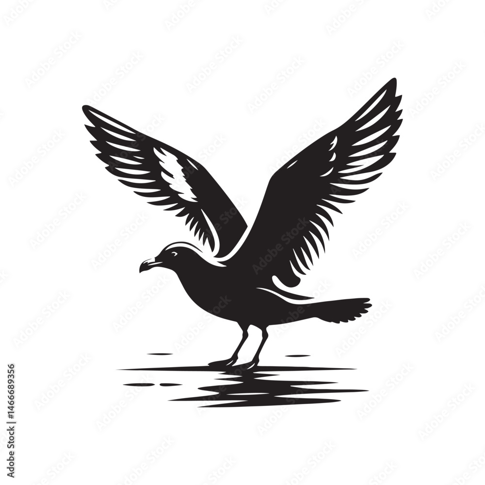 Herring Gull Vector Silhouette, Majestic Seabird Design, Coastal Bird Illustration, Detailed Avian Outline, Ocean Wildlife Art, Marine Bird Symbol.
Herring Gull Vector Silhouette, Majestic Seabird Design, Coastal Bird Illustration, Detailed Avian Outline, Ocean Wildlife Art, Marine Bird Symbol.