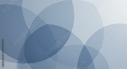 Abstract Blue Overlapping Circles Background Design