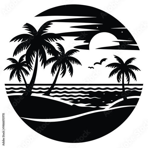 palm tree silhouette