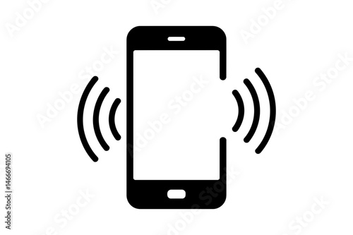 Smartphone ringing mobile phone call notification