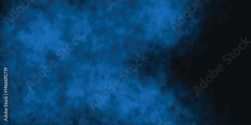 Serene Blue Cloud Background with Dark Abstract Accents

