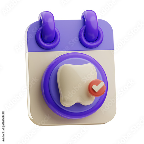 Tooth Icon Calendar Reminder