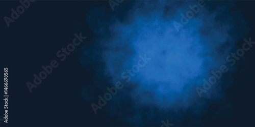 Serene Blue Smoke Texture Blended with a Dark Shadow Gradient

