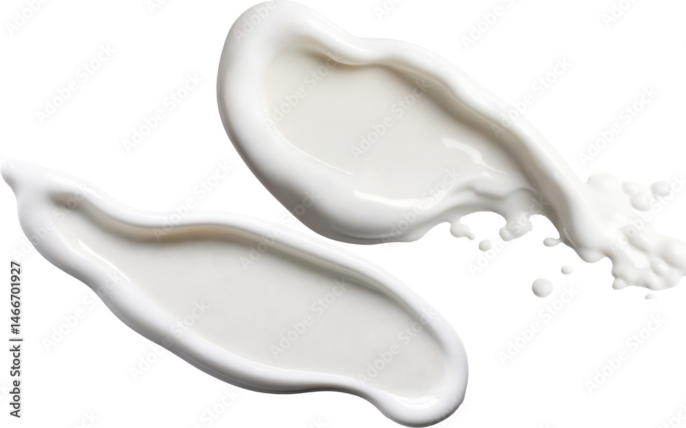 smear cream texture on transparent background smear cream texture on transparent background
