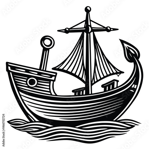 set of sailing ships