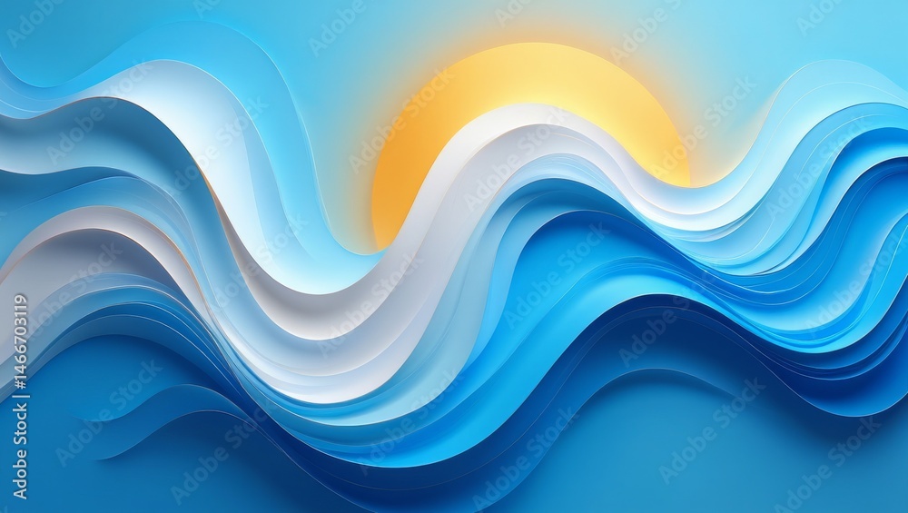 Elegant abstract background for Argentina’s Independence Day with sky blue and white waves, golden sun motif, and symbolic textures of unity and freedom Elegant abstract background for Argentina’s Independence Day with sky blue and white waves, golden sun motif, and symbolic textures of unity and freedom
