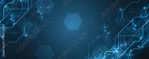 Abstract circuit technology concept background