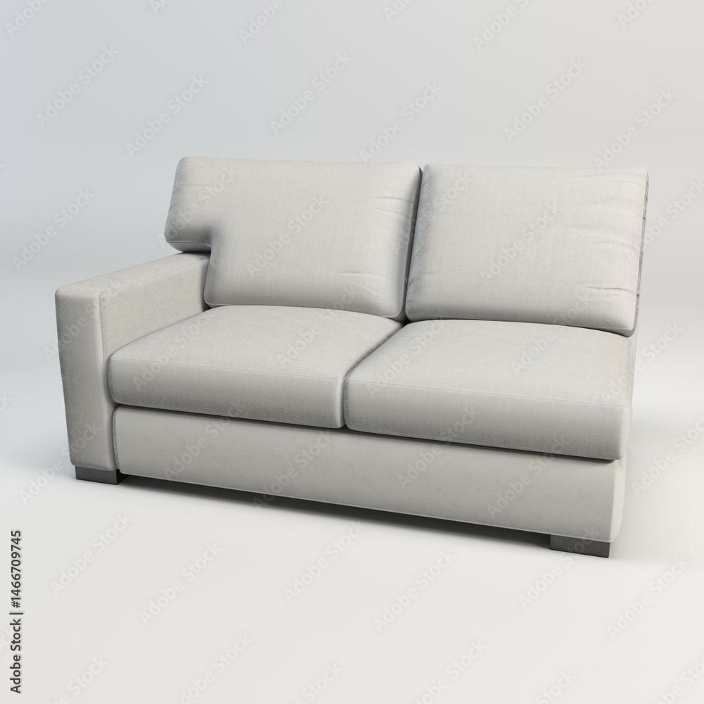 Fototapeta premium Couch, settee, divan, furniture, seating, upholstery, sectional, loveseat, chaise, leather, fabric, cushion, comfort, living room, domestic, interior design, modular, contemporary, classic, relaxed.