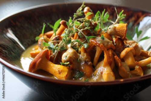 Chanterelle mushroom ragout --ar 3:2 --v 7 Job ID: 649afadf-3d33-4eb7-8f87-fa4143fb9dd5