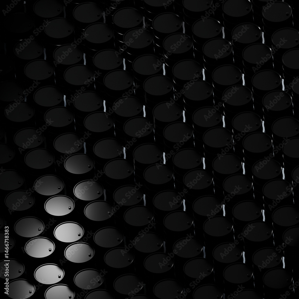 Fototapeta premium Oil Barrel Black
