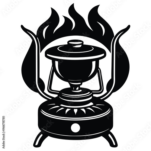 vintage gas stove