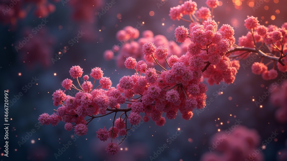 Close up Landscape of Pink Flowers Close up Landscape of Pink Flowers