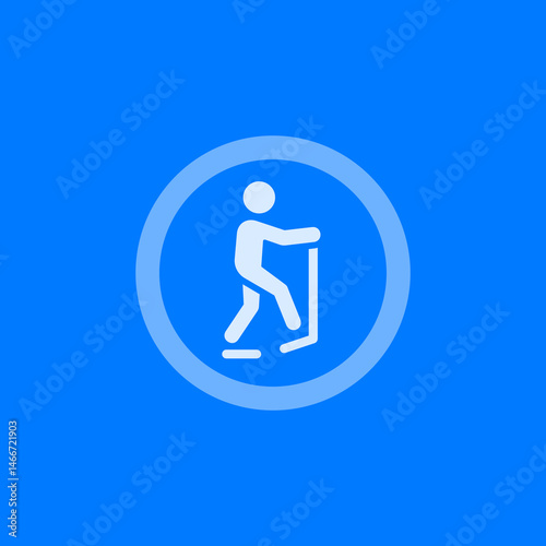 Elliptical Trainer Circle Icon