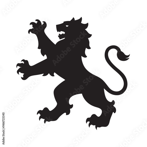 Majestic lion of Czech republic