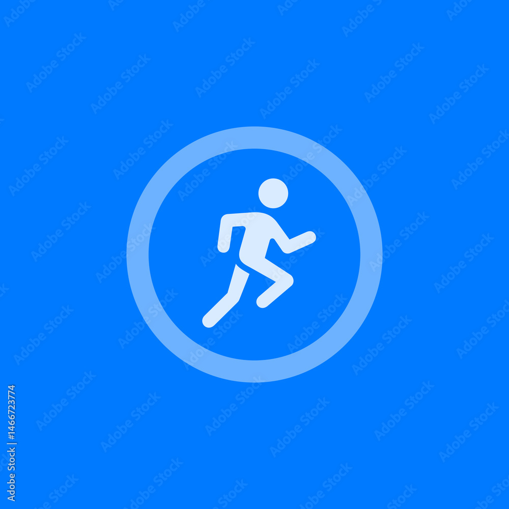 Running Circle Icon Running Circle Icon