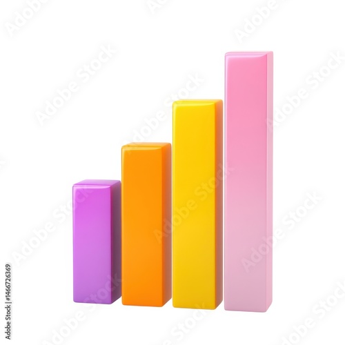 3D colorful bar chart graph Free Download 3D colorful bar chart graph - GFXLoad