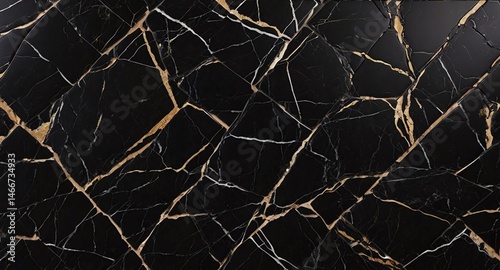 black marble background. black Portoro marbl wallpaper and counter tops. black marble floor and wall tile. black travertino marble texture.  natural granite stone. 