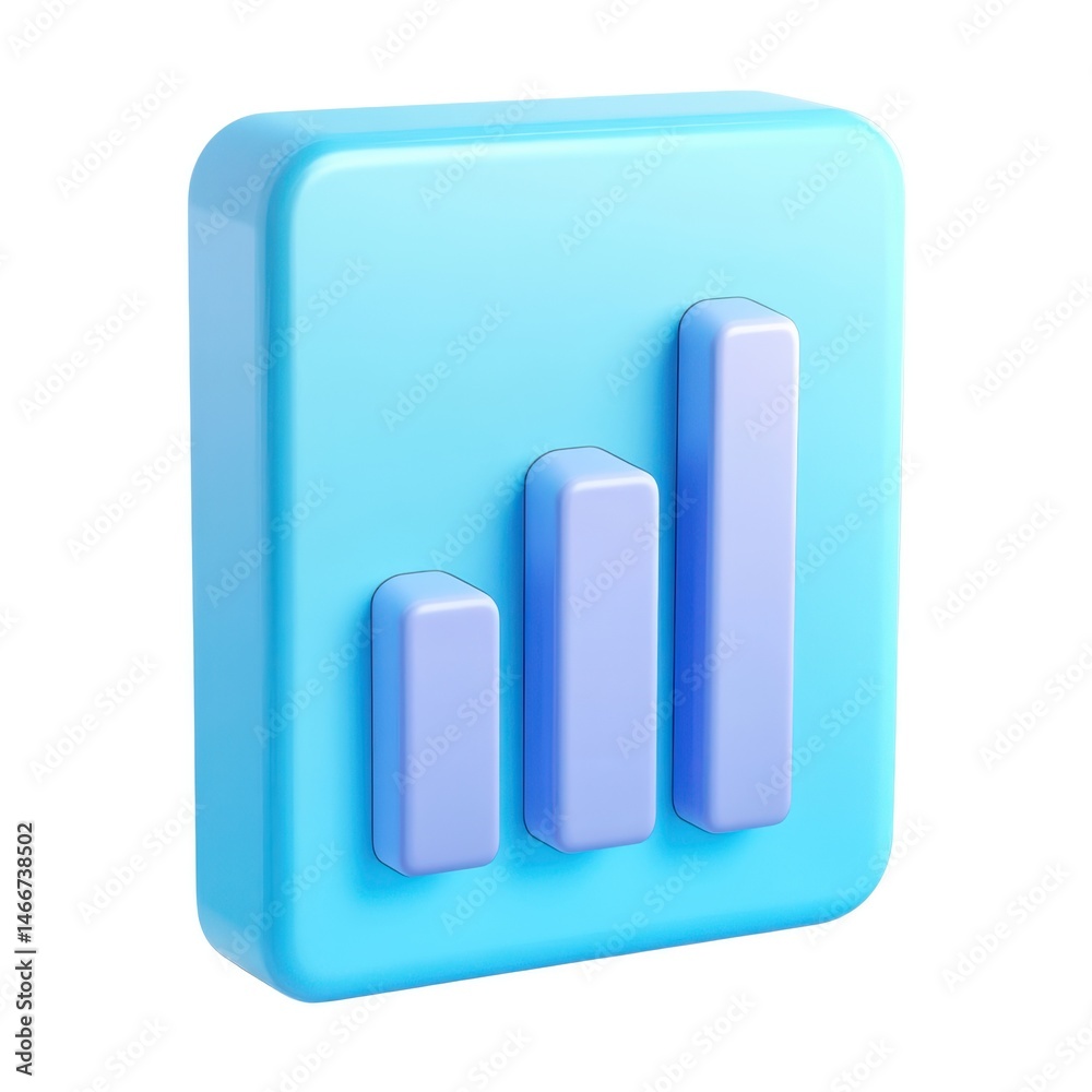 Growth chart diagram bar graph statistic isolated on white background Growth chart diagram bar graph statistic isolated on white background
