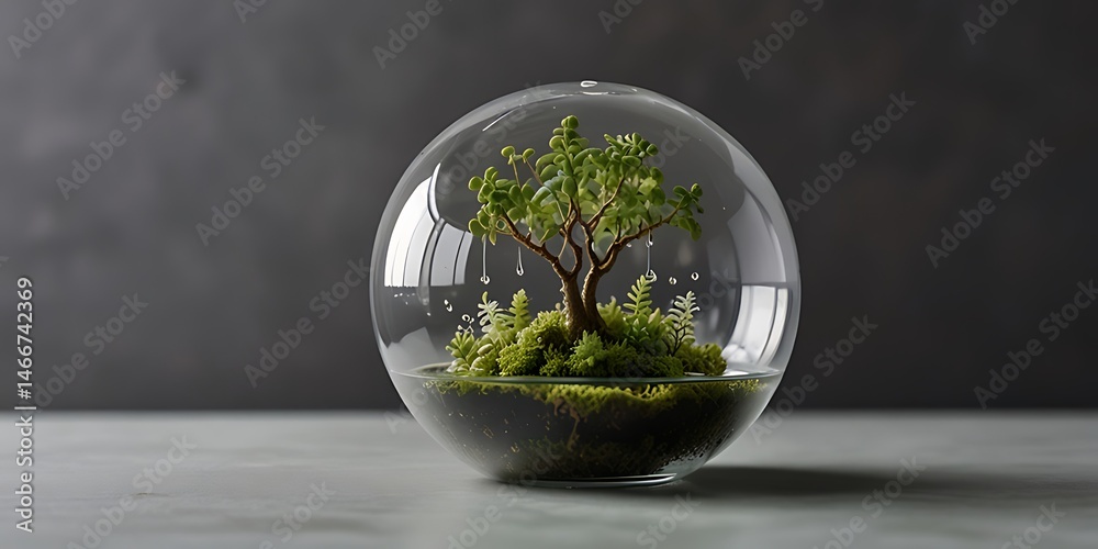 plant in glass plant in glass