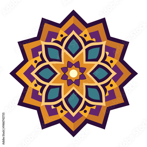 mandala flower ornament