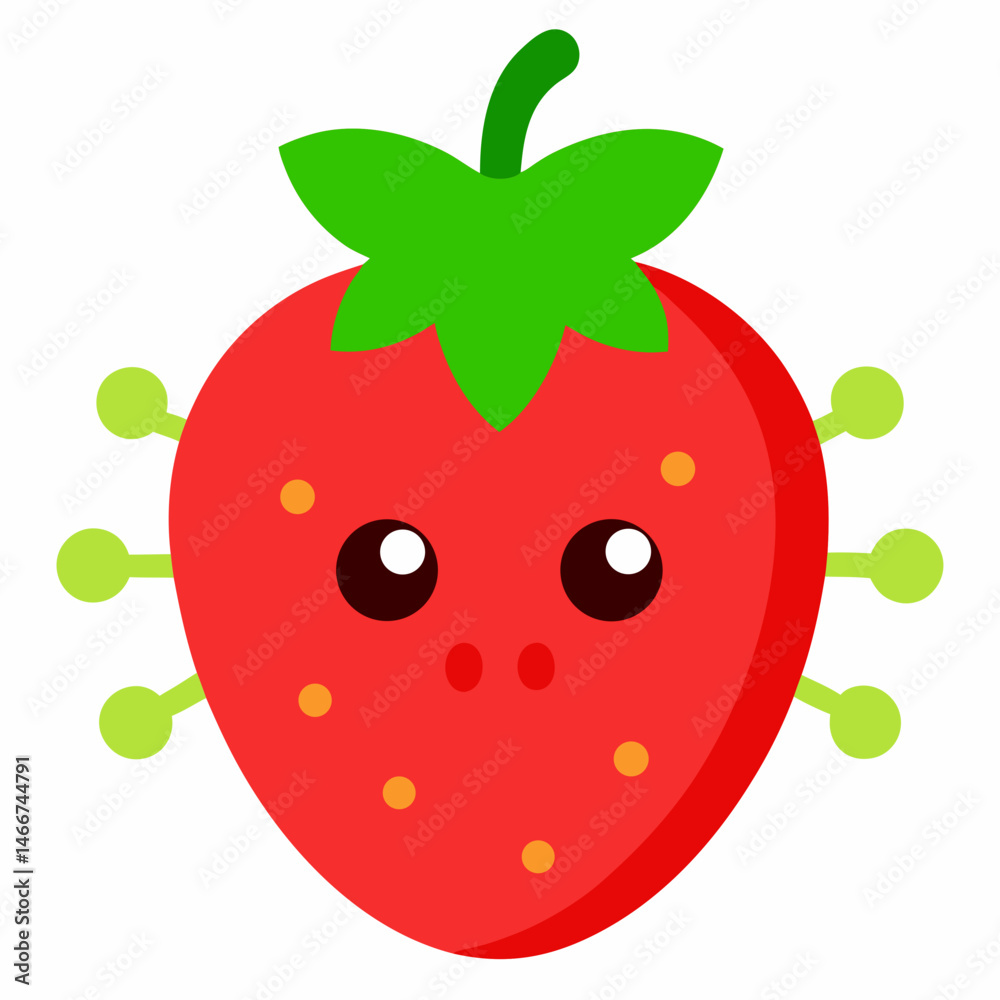 Obraz premium strawberry vector illustration