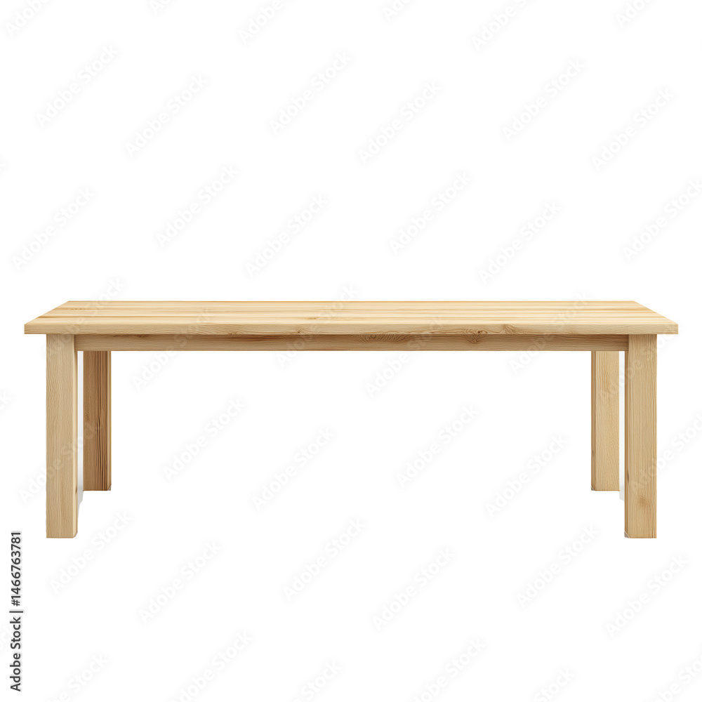 Elegant Light Wooden Dining Table - Simple and Modern Design , isolated on white background png Elegant Light Wooden Dining Table - Simple and Modern Design , isolated on white background png