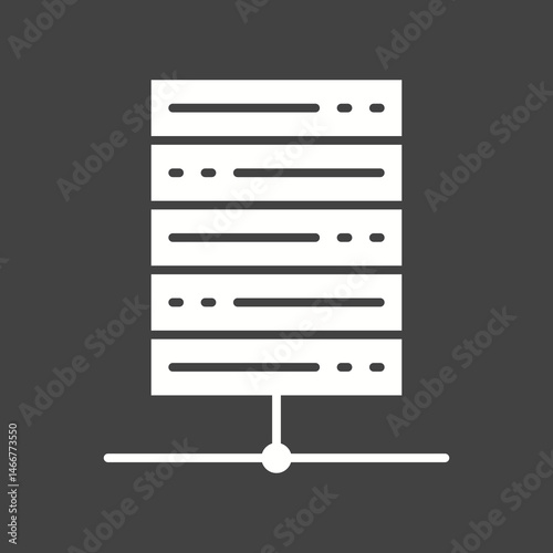Database icon vector image. Suitable for mobile apps, web apps and print media.