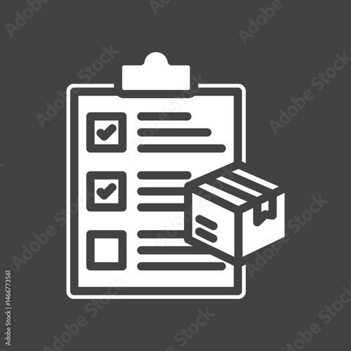 Delivery List icon vector image. Suitable for mobile apps, web apps and print media.