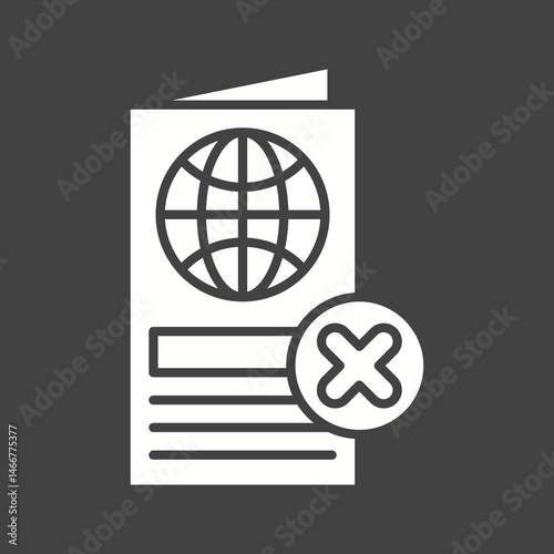 Deported icon vector image. Suitable for mobile apps, web apps and print media.