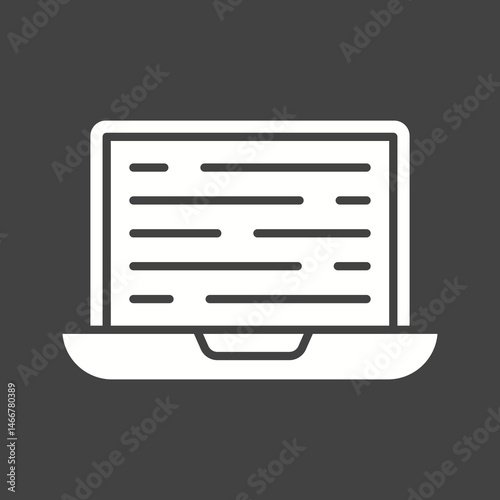 Laptop icon vector image. Suitable for mobile apps, web apps and print media.