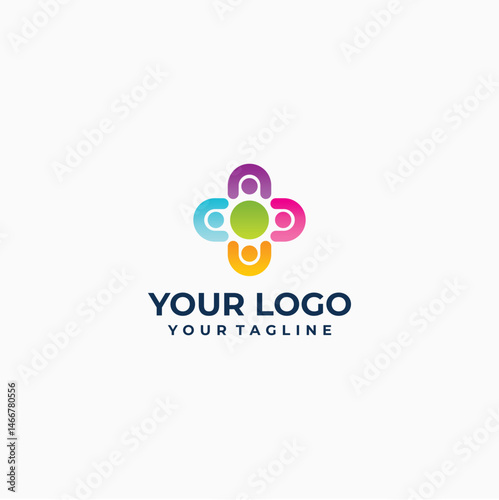 Minimal Corporate Consulting Logo with Initial Letter Design