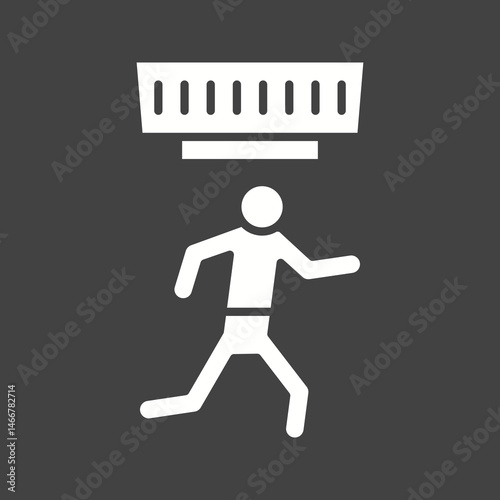 Move Sensor icon vector image. Suitable for mobile apps, web apps and print media.