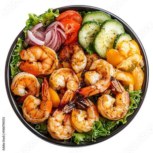 Grilled shrimp salad png