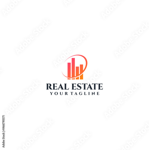 Modern Real Estate Logo Design with Abstract House Icon Free Download Modern Real Estate Logo Design with Abstract House Icon - GFXLoad