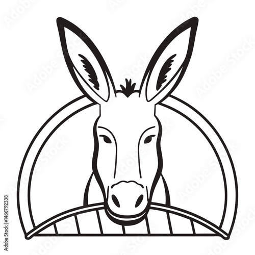 head of a donkey