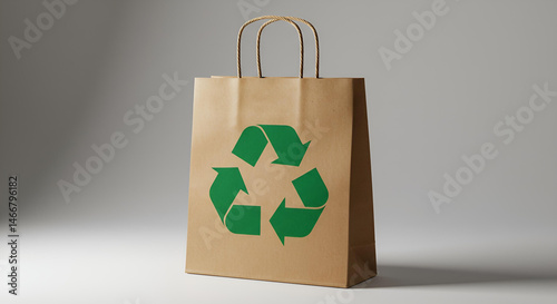Cardboard box with recycle symbol . Nature
and environment theme