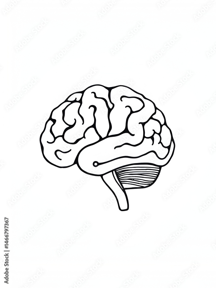 Symbol & made from brain Symbol & made from brain